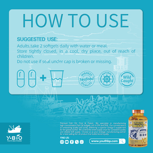 น้ำมันปลาโอเมก้า-<span class=keywords><strong>3</strong></span> พรีเมียมแบบซอฟต์เจล - 1000 มก. บำรุงหัวใจและสุขภาพสำหรับผู้ใหญ่ - ได้รับการรับรองฮาลาล - Product Image 6