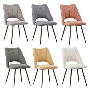 Chaise de salle à manger en gros, style moderne, restaurant nordique, velours <span class=keywords><strong>italien</strong></span>, tissu de luxe, cuisine, revêtement en or, pieds en métal, hôtel - Product Image 6