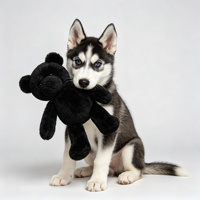 Peluche chien mignon tenant un petit ours, Golden Retriever, Corgi, Shiba, Husky, jouet en peluche pour enfants, cadeau