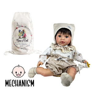 Búp bê NOA Brunette bằng silicon mềm, búp bê em bé với các tính năng giáo dục, đồ chơi tự làm cho trẻ em mọi lứa tuổi - Product Image 4