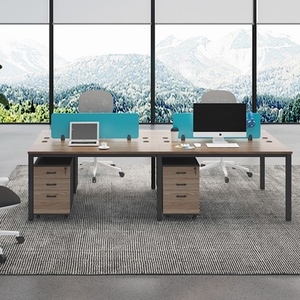 Staff Screen Desk with Socket Storage Cubicle Modular <b>Office</b> Desk Workstations Furniture - Product Image 4