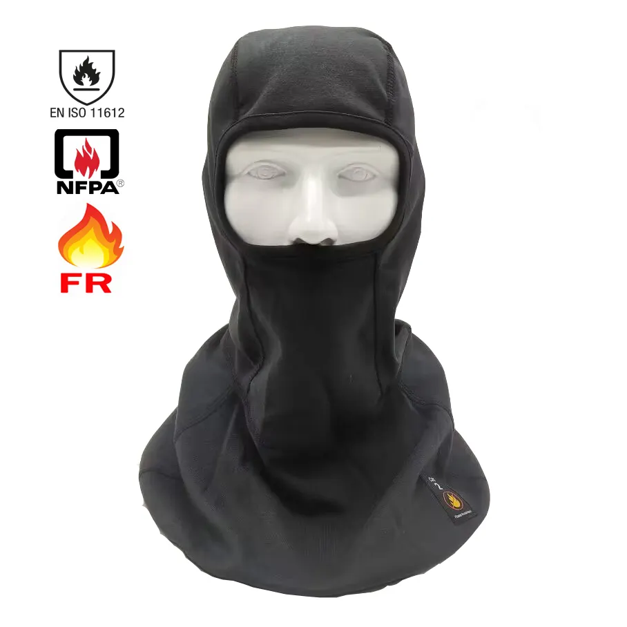 Masque facial EN cagoule ignifuge EN 11612 EN1149, couverture FR, capuche résistante au feu, casquette de soudage, chapeau de champ de gaz de pétrole