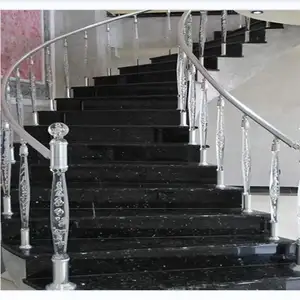 Rajasthan black galaxy granite price black granit stairs steps , black granite counter top