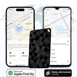Localisateur de carte à double système avec recharge sans fil, <span class=keywords><strong>Google</strong></span> Find pour Android, Apple MFI Find My, dispositif de recherche de carte, sac, portefeuille, clé, balise intelligente - Product Image 4