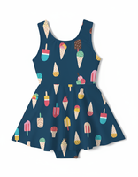 Traje de Baño Puresun OEM para Niñas, Ropa de Playa para Niños, Traje de Baño de Una Pieza con Falda y Lazo Grande en la Espalda para Bebés