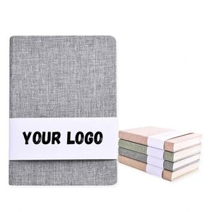<b>Custom</b> Printed Hardcover Thick Cloth Notebook Lay Flat Hardbound Cover Linen Journal Promotion <b>Diary</b> School Supplies - Product Image 1