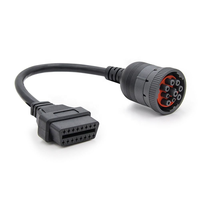 Fábrica al por mayor personalizado 9 Pin J1939 Cummins 9 pin conector camión diagnóstico J1939 Convertidor para servicio pesado