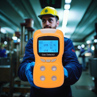 Alat Analisa Gas Oksigen O2 Industri Portabel, Meteran Mikro Klip Genggam, Detektor Kebocoran Wgsensor BX001 Baterai 2200mAh, Alarm Suara