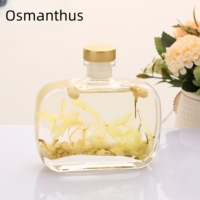 Diffuseur de parfum d'ambiance de luxe sans flamme avec bâtonnets en fleurs séchées, diffuseur d'arômes longue durée pour la décoration