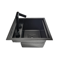 Évier de cuisine de luxe en acier inoxydable à bon prix avec robinet pour camping-car, caravane et accessoires intérieurs de motorhome