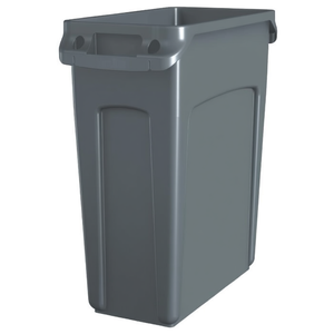Cestino per Rifiuti Rubbermaid Slim Jim 60 L Grigio per Uso Commerciale - Product Image 2