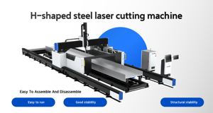 Nhiệm vụ nặng nề sợi Lazer cắt 30000W 30Kw 12KW H chùm góc thép hồ sơ <span class=keywords><strong>CNC</strong></span> 3D 5 trục máy cắt laser 12000W - Product Image 6