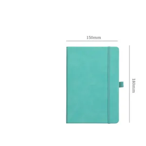 雕刻标志精装个性化规划师蓝色皮革笔记本a5可定制笔记本