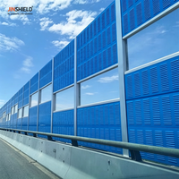 Barrière acoustique ferroviaire haute densité, panneaux acoustiques métalliques pour la protection contre le bruit des trains à grande vitesse, anti-corrosion, pour murs