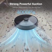 Robot aspirador inteligente SLS Tuya WiFi 5200mAh, succión de 4000Pa, cobertura de 120m ², base de vacío automático, aplicación y control de voz