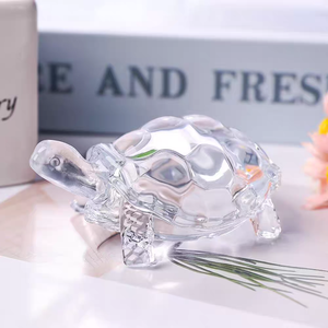 Novedad: Figura Decorativa de Cristal con Forma de Tortuga, Ecológica y Contemporánea, para Decoración del Hogar, Florero de Mesa, Amuleto Feng Shui para la Paz - Product Image 3