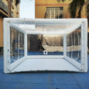 Grand abri de moto en PVC blanc tente de stockage de couverture de hangar fort garage sûr, tente de couverture d'hiver de moto - Product Image 1