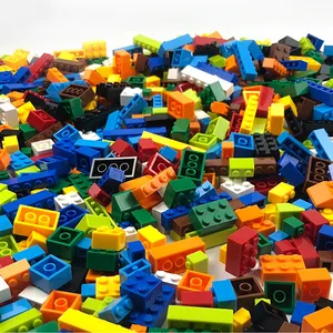 Bildung Klassisches Spiel Bulk Plastic Kleine Partikel größe Ziegel 500 Stück 1000 Stück Bausteine Spielzeug