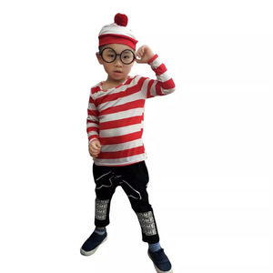 Disfraces Familiares de Halloween, <span class=keywords><strong>Disfraz</strong></span> de <span class=keywords><strong>Anime</strong></span> Británico de Where's Wally, <span class=keywords><strong>Disfraz</strong></span> de Cosplay para Parejas, <span class=keywords><strong>Disfraz</strong></span> de Detective Wally para Carnaval - Product Image 5