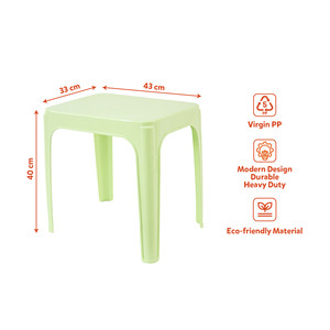 Pastel Color PP Plastic Rectangular Outdoor <b>Foldable</b> Dining <b>Table</b> Waterproof Stackable Lightweight Modern Durable Courtyard - Product Image 5