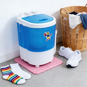 Petite <span class=keywords><strong>machine</strong></span> <span class=keywords><strong>à</strong></span> <span class=keywords><strong>laver</strong></span> multifonctionnelle pour la maison, bleue, semi-automatique, portable, brosse <span class=keywords><strong>à</strong></span> chaussures détachable pour le lavage du linge et des chaussures - Product Image 1