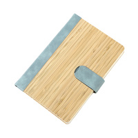 Carnet de notes écologique avec couverture en bambou et stylo, options tissu/PVC, couleurs personnalisables pour hommes - Journal de voyage et d'écriture ligné