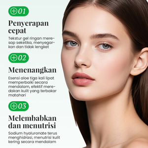 KORMESIC Gel de Aloe Vera Natural de 150 ml con Certificación Bpom, Gel Hidratante Herbal para Después del Sol, Absorción Rápida - Product Image 3