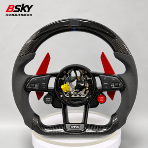Volant personnalisé en fibre de carbone et daim avec LED pour <span class=keywords><strong>Skoda</strong></span> Audi Universal Karoq <span class=keywords><strong>Octavia</strong></span> Mk3 <span class=keywords><strong>Vrs</strong></span> 2 3 Mk4 <span class=keywords><strong>Vrs</strong></span> Superb <span class=keywords><strong>2020</strong></span> B9 B8 - Product Image 5