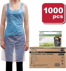 Wholesale Disposable Clear <b>Plastic</b> Disposable Aprons, Waterproof Transparent Disposable Bibs, Unisex Clear Aprons for Cooking - Product Image 4