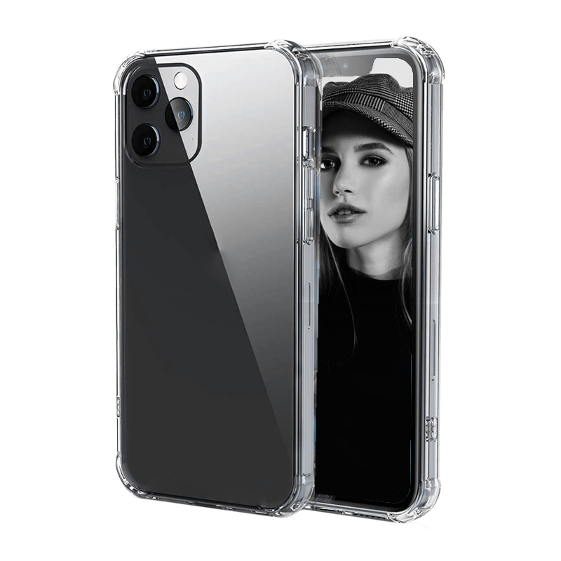 Telefon Kilifi пустой прозрачный смартфон, аксессуары для роскошного силикона Iphone 12 Pro Max, прозрачный противоударный чехол для телефона