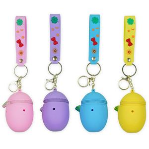 Porte-clés en silicone mignon de haute qualité, style dessin animé, écologique, pour enfants, idéal pour suspendre écouteurs ou sacs de rangement - Product Image 5
