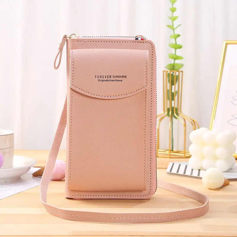 Hot Sale Women Crossbody Cell Phone Bag Small Shoulder Purse Leather Travel RFID Card Wallet Case Handbag Mobile Phone Bags