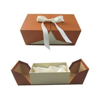 Boîte cadeau personnalisée Saint Valentin à double porte unique Boîte cadeau à la main pour date de mariage Boîte d'emballage en rose