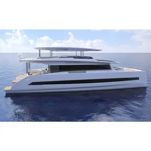 Aluminium sailing catamaran aluminium catamaran yacht catamaran power yacht factory customized