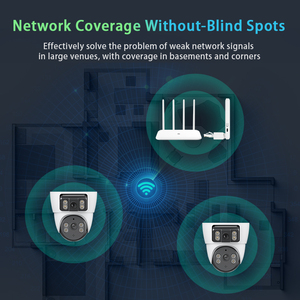 Bộ Kit Camera Giám Sát Wifi BQ3 V380 Smart Gateway Kết Nố<span class=keywords><strong>i</strong></span> Dễ Dàng, 4 Camera Giám Sát 360 Độ, Camera Dome Trong Nhà, Hệ Thống Hai Camera, Tích Hợp Cảm Biến CMOS - Product Image 5