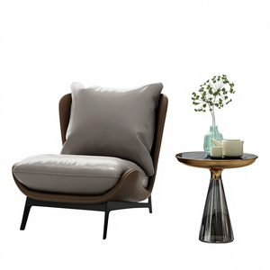 <span class=keywords><strong>Canapé</strong></span> inclinable individuel sans accoudoirs en cuir PU de style nordique moderne de luxe avec repose-pieds pour utilisation en centre commercial - Meubles confortables pour la maison - Product Image 2