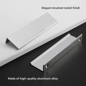 Aluminium/Zinklegierung Moderne Schrank- und Schubladengriffe mit Fingerkanten-Zuggriff - Product Image 2
