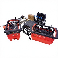 Dernière télécommande proportionnelle à 5 joysticks pour grue de camion, vanne proportionnelle électro-hydraulique multi-directionnelle / chargeuse compacte