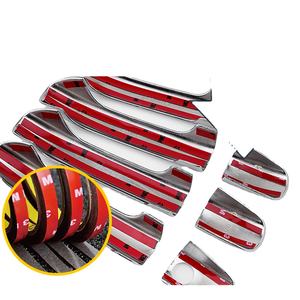 Autocollants de porte en Chrome, accessoire en ABS pour Mazda 2 demo 2015, <span class=keywords><strong>2016</strong></span>, 2017, 2018, 2019 - Product Image 1