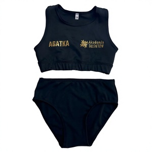 Soutien-gorge de sport Croptop en coton personnalisé Booty Short Girls Active Performance Wear Dancing Gymnastics Lace Casual Logo personnalisé - Product Image 1