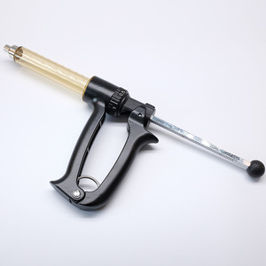 Seringue vétérinaire semi-automatique à débit continu 25 ml 50 ml, dosage réglable pour l'injection de vaccins chez le bétail, les porcs, les bovins, les ovins - Product Image 5
