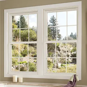 <span class=keywords><strong>Ventana</strong></span> de Aluminio con Rotura de Puente Térmico, Doble Hoja, Estilo Moderno, Deslizamiento Vertical, Certificación Energy Star, Aislamiento Térmico para Residencias - Product Image 1