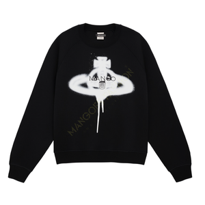 เสื้อฮู้ดแฟชั่นผู้ชายสีดำ แบรนด์ Mangoes คุณภาพพรีเมียม ผ้าฝ้าย/ใยไผ่ ระบายอากาศได้ดี แขนเสื้อแบบแร็กแลน ขายดีประจำฤดูหนาว - Product Image 1