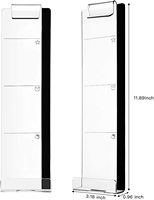 Support de téléphone et tableau de messages multifonctionnel en acrylique transparent pour moniteur d'ordinateur, populaire et très vendu, durable pour le bureau