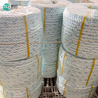 Cordon en polyester en rouleau, 8/12 brins, pour amarrage marin, haute résistance, en Dacron, pour levage industriel