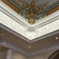 Moulage de corniche moderne OC-3048 pour usage extérieur en hôtel, matériau polyuréthane, longueur 2,4 m, écologique, résistant à l'humidité