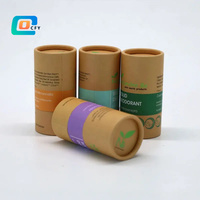 Bouteille d'eau recyclée Tube de papier Cylindre d'emballage Bougie personnalisée Boîte cadeau en carton