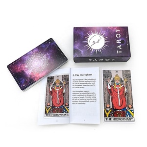 Direkt aus China Lieferant <span class=keywords><strong>Tarot</strong></span> Spielkarten mit Anleitung Handbuch Papier Boden Deck - Product Image 5
