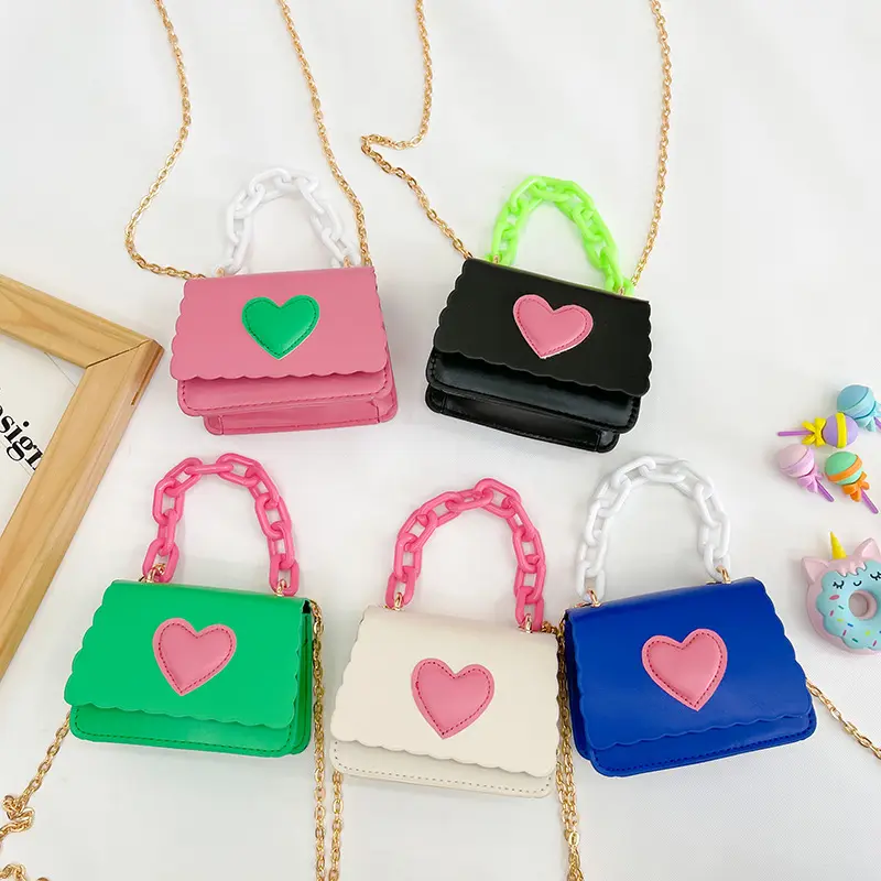 2023 fashion elegance children little girl kids shoulder crossbody sling bag mini summer cute small acrylic purse