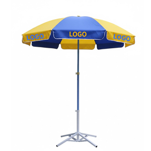 Sombrilla de Playa Premium para Exteriores, Personalizada, de Fabricación Comercial, con Toldo Impermeable - Product Image 1